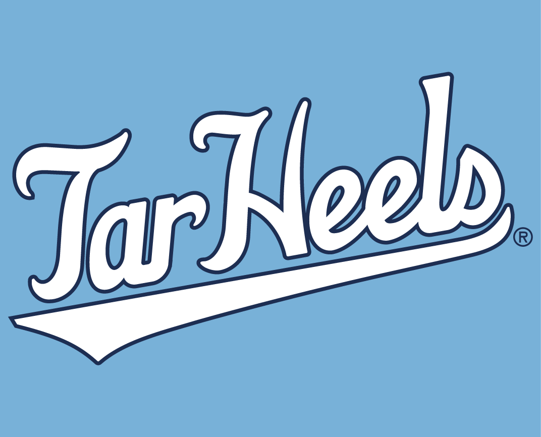 North Carolina Tar Heels 2015-Pres Wordmark Logo v11 diy fabric transfer